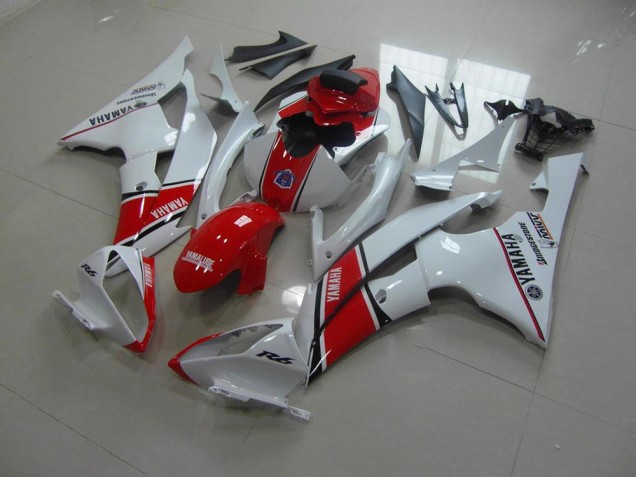 Carene Moto Yamaha R6 2008-2016 - Bianco Rosso Stile OEM