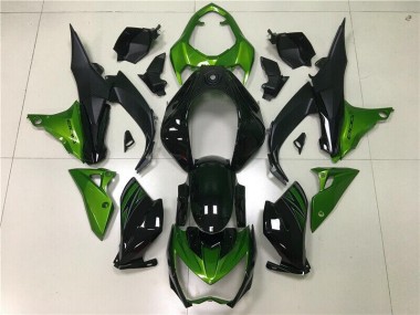 Kit Carenatura Iniezione Kawasaki Z800 2013-2016 - Verde Nero