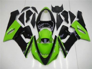 Kit Carenatura Iniezione Kawasaki ZX6R 2005-2006 - Verde Nero