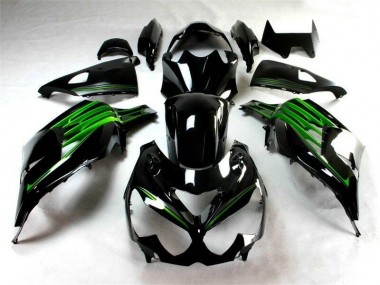 Kit Carenatura Moto Completa Kawasaki ZX14R ZZR 1400 2012-2021 - Nero Verde