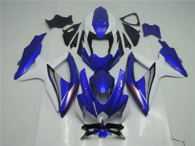 Kit Carenatura Moto Completa Suzuki GSXR 600 / 750 K8 2008-2010 - Blu Bianco