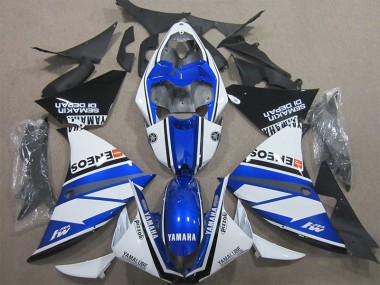 Kit Completo Carenatura Moto ABS Yamaha R1 2009-2011 - Blu Bianco