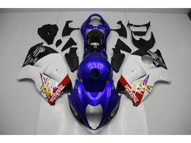 Kits Carenatura Moto Completa Suzuki GSXR 1300 Hayabusa 1996-2007 - Blu Bianco