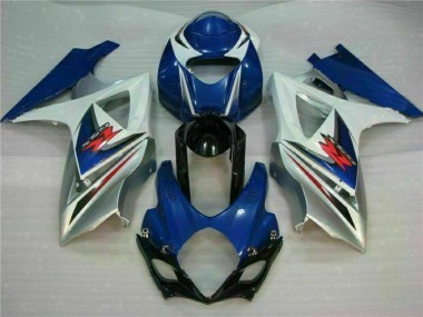 Kits Carenatura Motocicletta Completo ABS Suzuki GSXR 1000 K7 2007-2008 - Blu Bianco