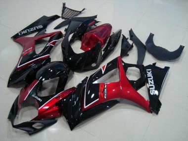 Kits Carene Moto Suzuki GSXR 1000 K7 2007-2008 - Rosso Nero