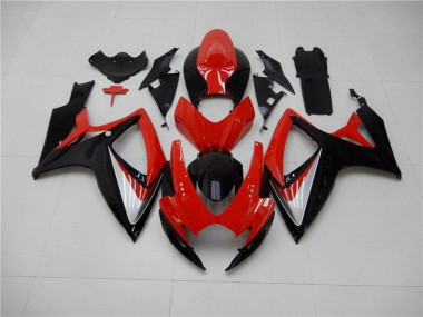 Kits Carene Moto Suzuki GSXR 600 / 750 K6 2006-2007 - Rosso Nero