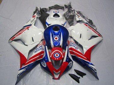 Plastica Moto Honda CBR 600 RR 2009-2012 - Bianco Blu Rosso